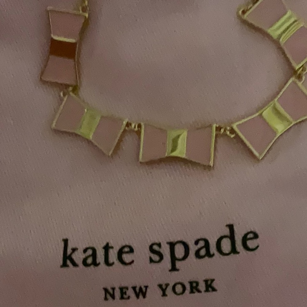 Kate spade light Pink 23” necklace NWT